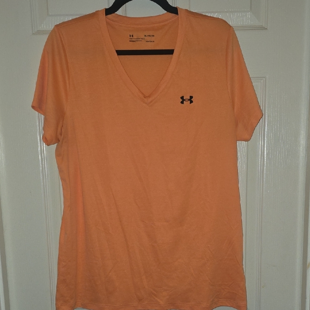 Under‎ Armour Women's Orange V-Neck Top